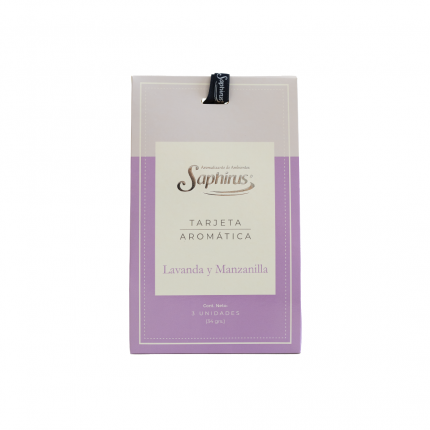 Tarjeta Aromatica LAVANDA Y MANZANILLA x 3 un.