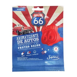 [RT-07] Aromatizador de auto Ruta 66 FRUTOS ROJOS